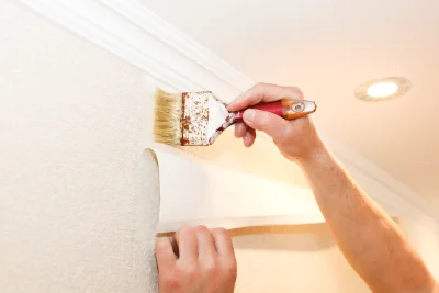 Pose de papier peint à Eaubonne — revêtements muraux et toiles de verre